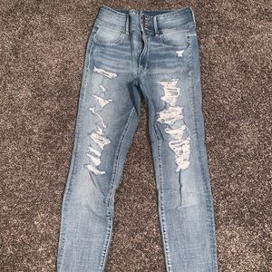 American eagle super high rise jeans